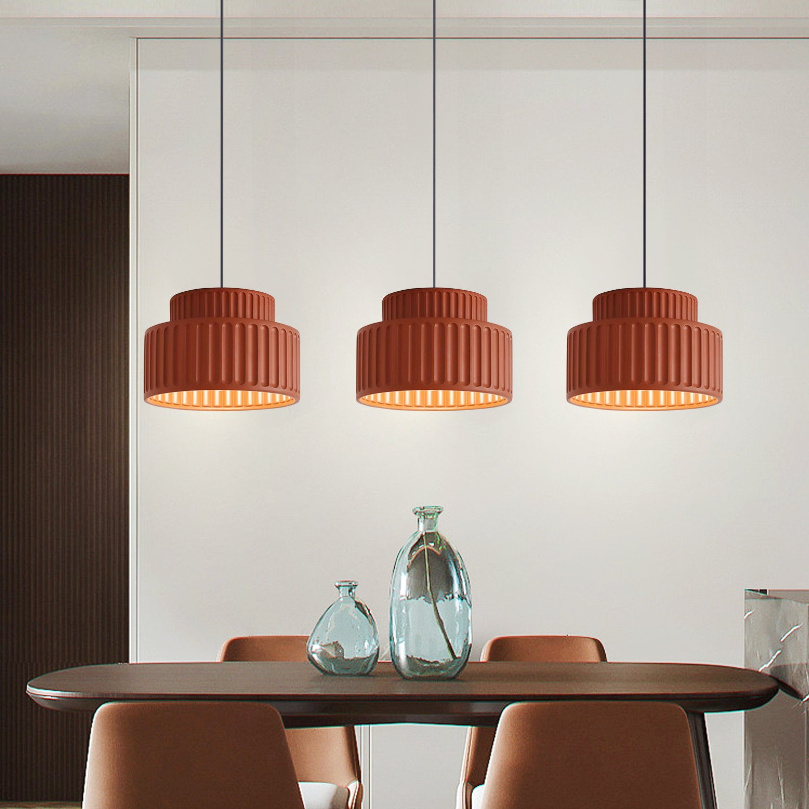 Wabi Sabi Modern Simple Cream Dining Room Pendant Light -Homdiy