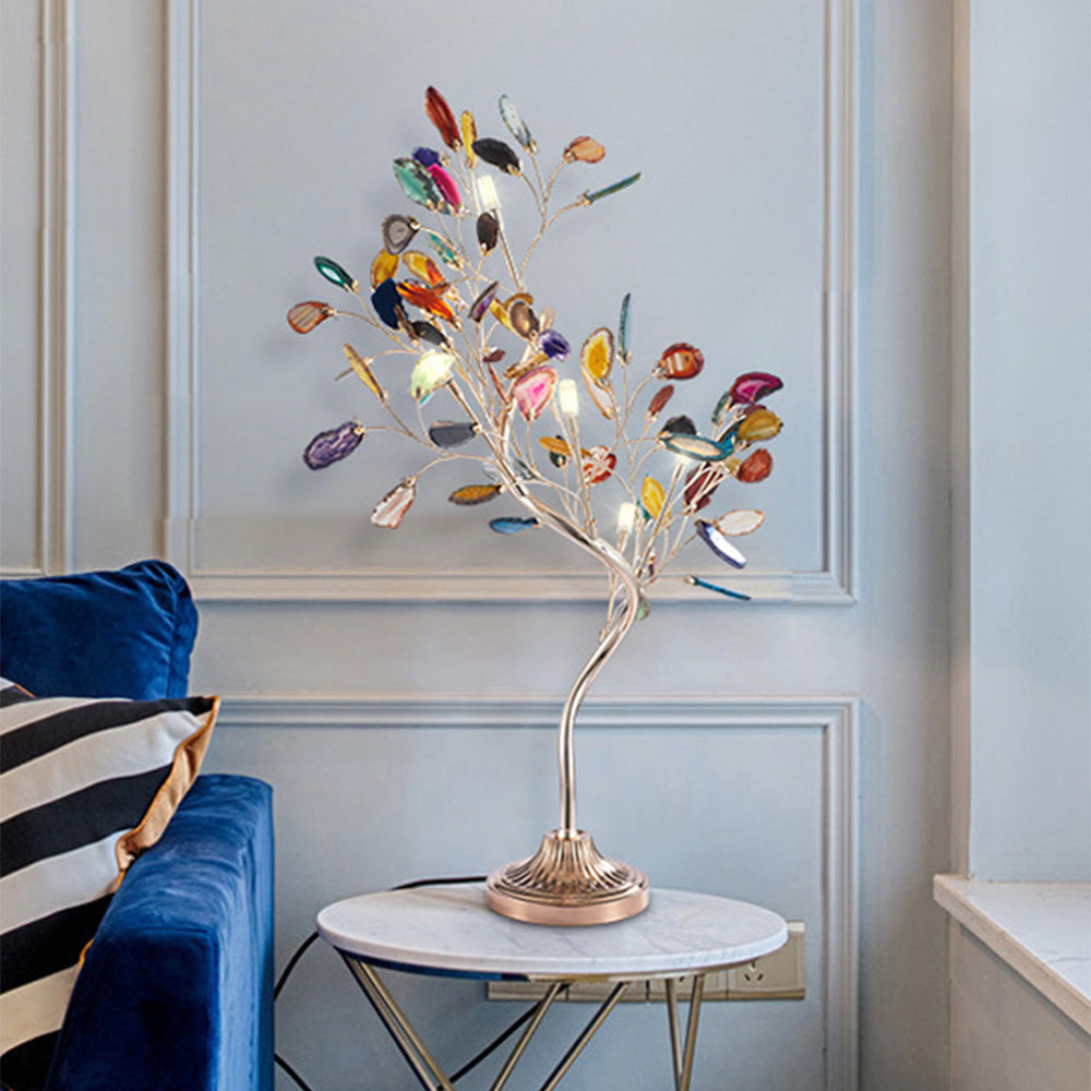 Luxury Agate Tree Branch Decorative Table Lamp -Homdiy