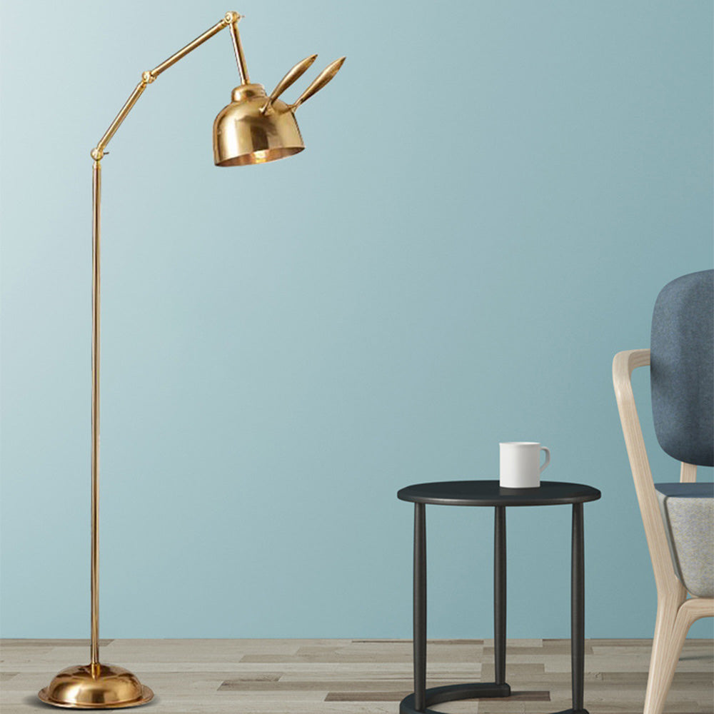 Modern Gold Bunny Standing Floor Lamp -Homdiy