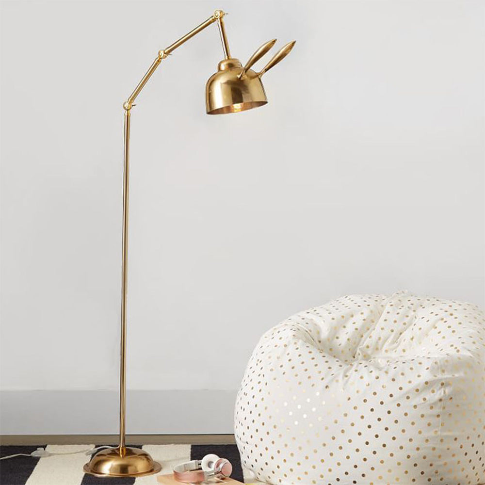 Modern Gold Bunny Standing Floor Lamp -Homdiy