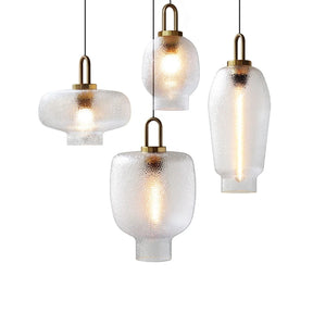 Brass Glass Pendant Light Fixtures for Kitchen -Homdiy