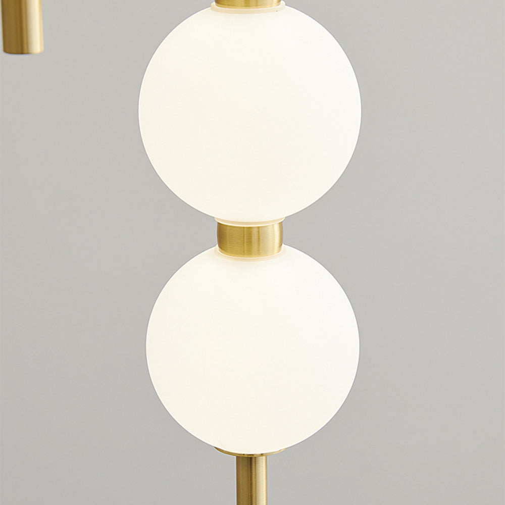 Modern White Ball LED Copper Pendant Light -Homdiy
