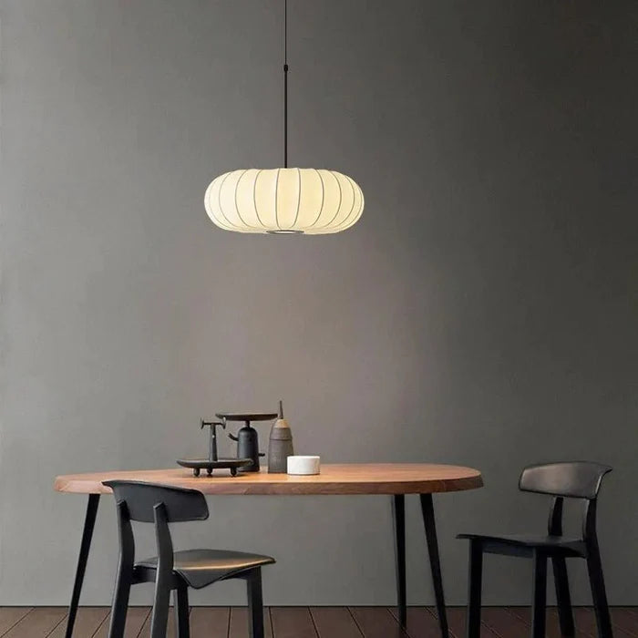 Modern Fabric Drum Pendant Hanging Light -Homdiy