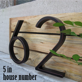 Modern Black Stainless Steel House Numbers -Homdiy