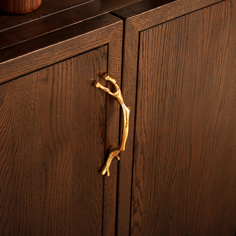 Shiny Gold Branches Cabinet Handles And Drawer Pulls -Homdiy