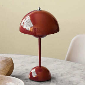 Contemporary Mushroom Table Lamp Mini Flowerpot Desk Light -Homdiy