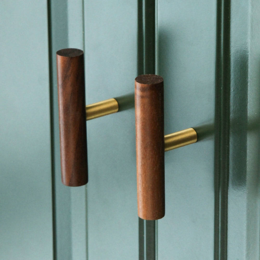Universal Wooden Door Handles for Drawers Cupboards Kitchen Cabinets -Homdiy