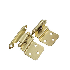 Gold inset cabinet hinges for kitchen cabinets (10 pairs ) -Homdiy