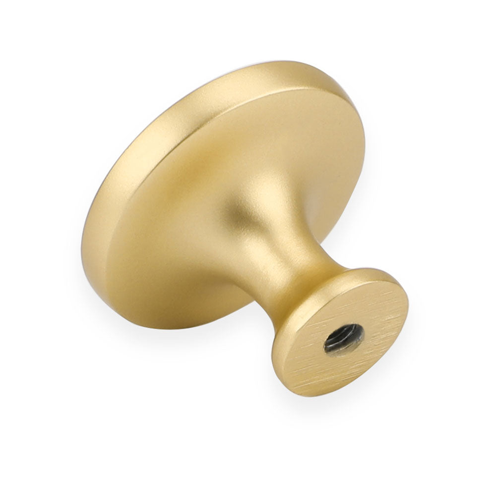 20 Pack Solid Round Gold Cabinet Knobs Dresser Drawers Handles For Bathroom(LS9189BB) -Homdiy
