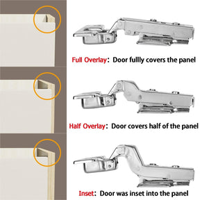 (10pack) Soft Close Cabinet Hinges Concealed Detachable Hinges Suitable For Kitchen Cabinets Door -Homdiy