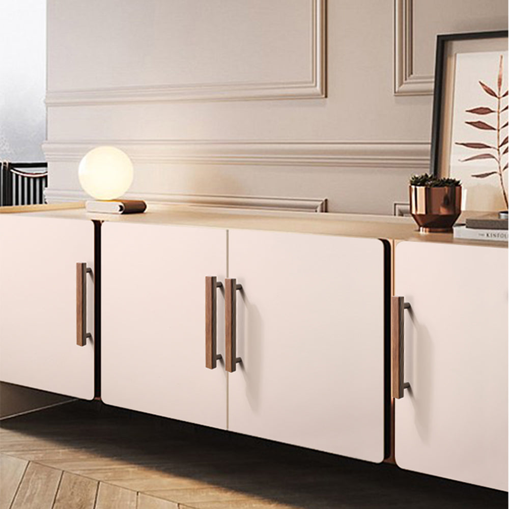 Light Luxury Solid Wood Wardrobe Cabinet Pulls -Homdiy