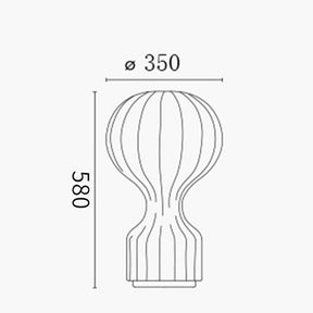 Designer Fabric Ballon Table Lamp -Homdiy