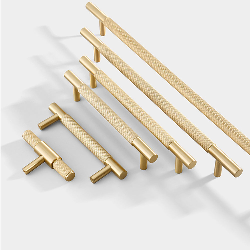 Modern Stylish Cylinder Gold Furniture Cabinet Door Handles -Homdiy