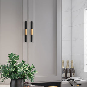 Black Aluminum Alloy Drawer Furniture Cabinet Handles for Kitchen Bedroom -Homdiy