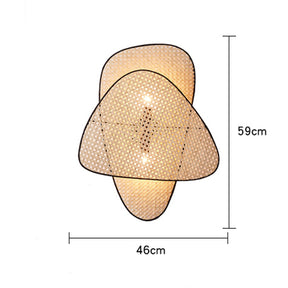 Stylish Rattan Weaving Wall Lamp Home Decor Sconce Light -Homdiy
