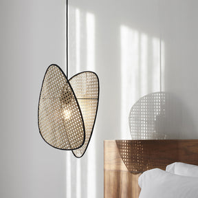 Creative Rattan Hanging Light Retro Pendant Lamp Shade -Homdiy