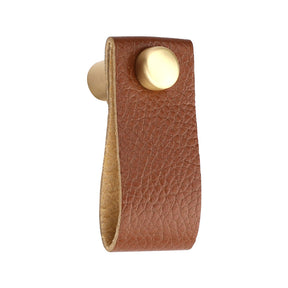 10 Pack Gold Leather Cabinet Handles For Bedroom (LS9215GD) -Homdiy