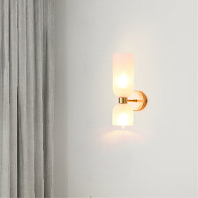 Decoration Double Head Glass Wall Lamp LED Sconce for Bedroom -Homdiy