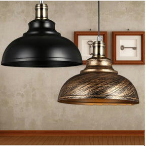Wrought Iron Retro Chandelier Industrial Style Single Head Pendant Lamp -Homdiy