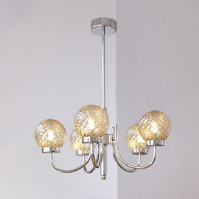 Light Luxury Glass Ball Bedroom Chandelier Light -Homdiy