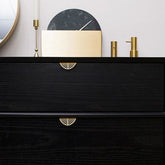 Gold Leaf Brass Cabinet Wardrobe Pulls Drawer Knobs -Homdiy