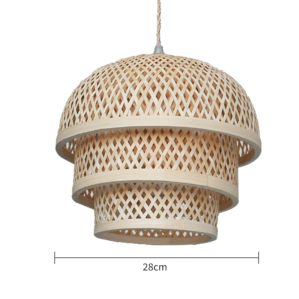 Creative Bamboo Decorative Basket Pendant Light -Homdiy