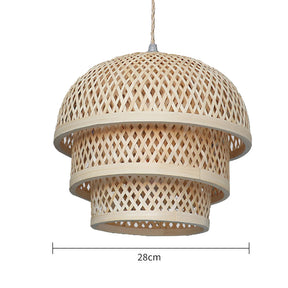 Creative Bamboo Decorative Basket Pendant Light -Homdiy