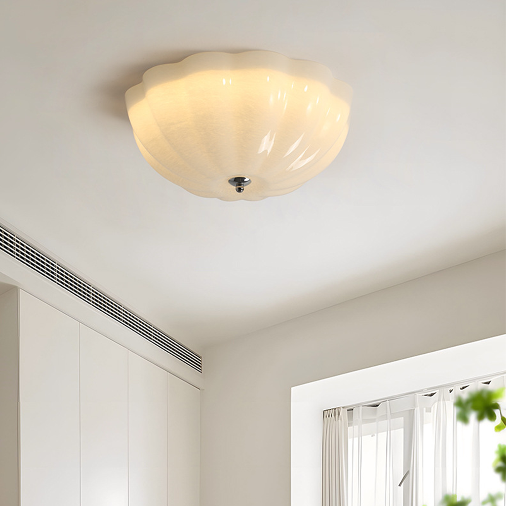 French Bedroom White Ceiling Lamp -Homdiy