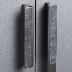 Leather Square Aluminum Alloy Cabinet Handles -Homdiy