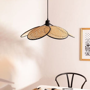 Minimalist Rattan Hanging Light Creative Pendant Lamp Shade -Homdiy