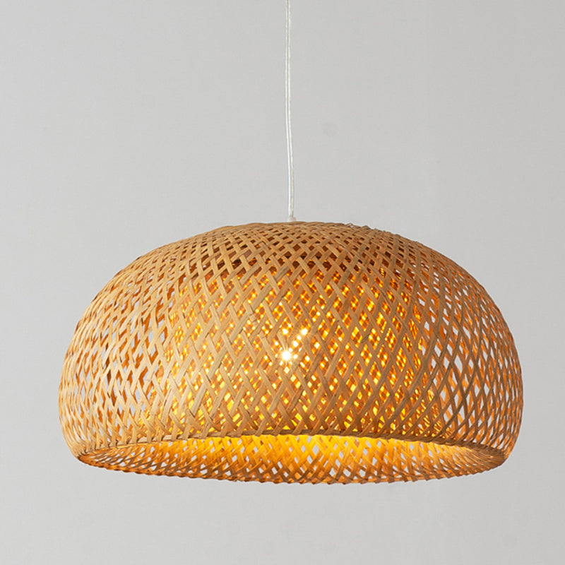 Hand-woven Bamboo Art Pendant Light -Homdiy