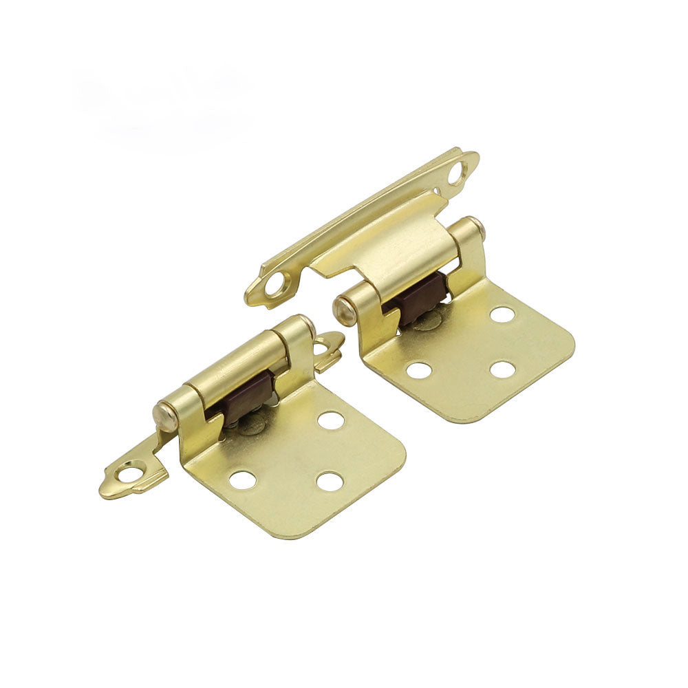 Gold Decorative Hinges for Cabinets Bathroom and Cupboard（10 pairs） -Homdiy