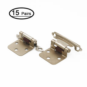 Variable Overlay Hinges for Kitchen Cabinets,Face Mount(15 pair), 30SNB -Homdiy