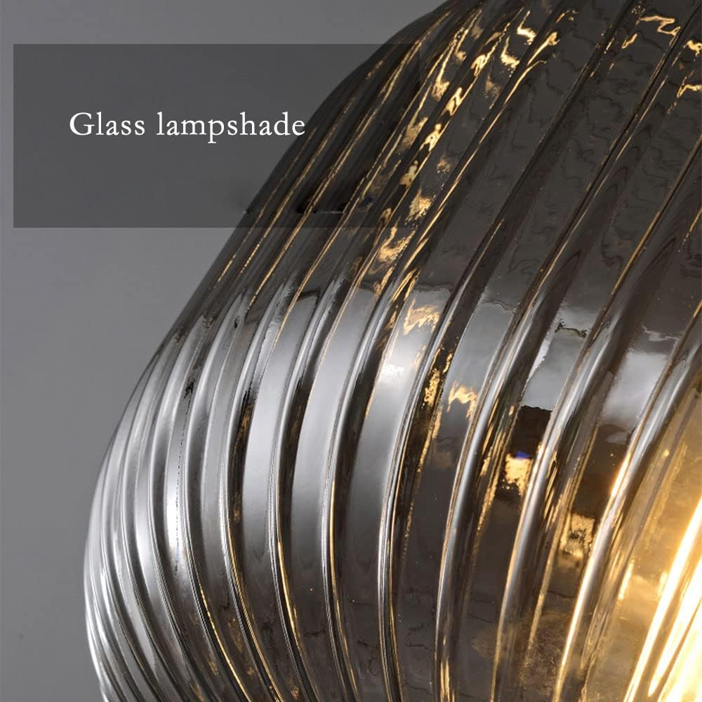 Vintage Oval Lantern Glass Pendant Light -Homdiy