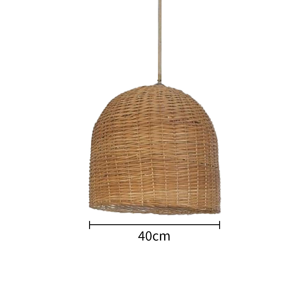 Woven Basket Rattan Pendant Light For Kitchen Island -Homdiy