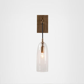Designer Copper Transparent Glass Wall Lamp for Bedroom -Homdiy