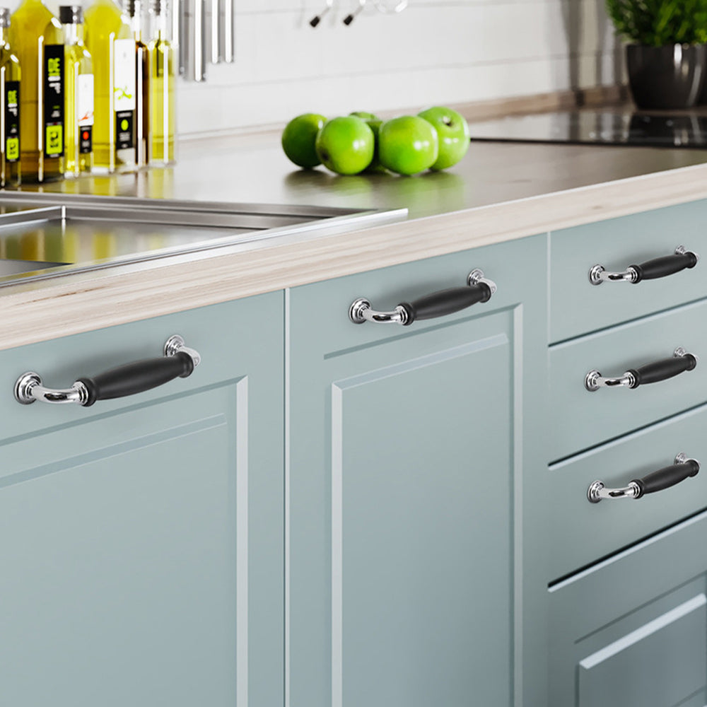 European Solid Zinc Alloy Kitchen Cabinet Handles -Homdiy