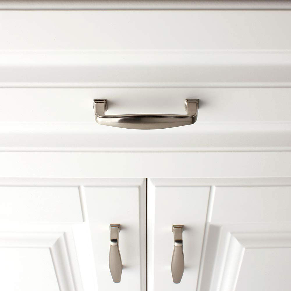 6 Pack Arched Cabinet Handles Brushed Nickel For Kitchen(LS8791SNB) -Homdiy