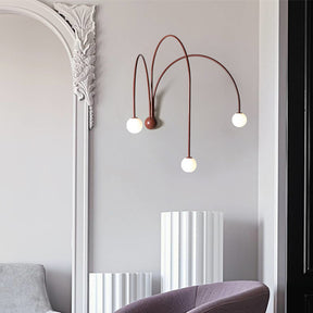 Decor Led Iron wall lamp Modern Living Room Glass Wall Light -Homdiy
