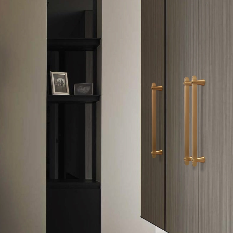 Brushed Brass Closet Cabinet Drawer Handle for Kitchen -Homdiy