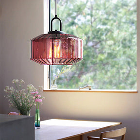 Farmhouse Glass Pendant Light For Living Room -Homdiy