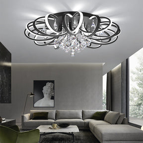 Elegant Led Acrylic Black Ceiling Light -Homdiy