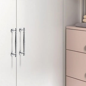 Chrome-Plated Bright Silver Pure Copper Drawer Handles -Homdiy