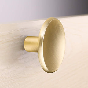 20 Pack Brass Cabinet Handles Solid Round Drawer Knobs For Kitchen Cabinets(LS4008GD) -Homdiy