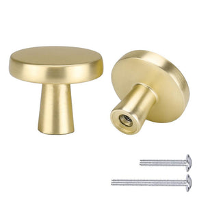 12 Pack Round Drawer Knobs Gold Kitchen Cabinet Knobs(LS5310GD) -Homdiy
