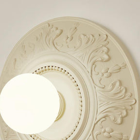 French Style Resin Carved Wall Light Fixture -Homdiy