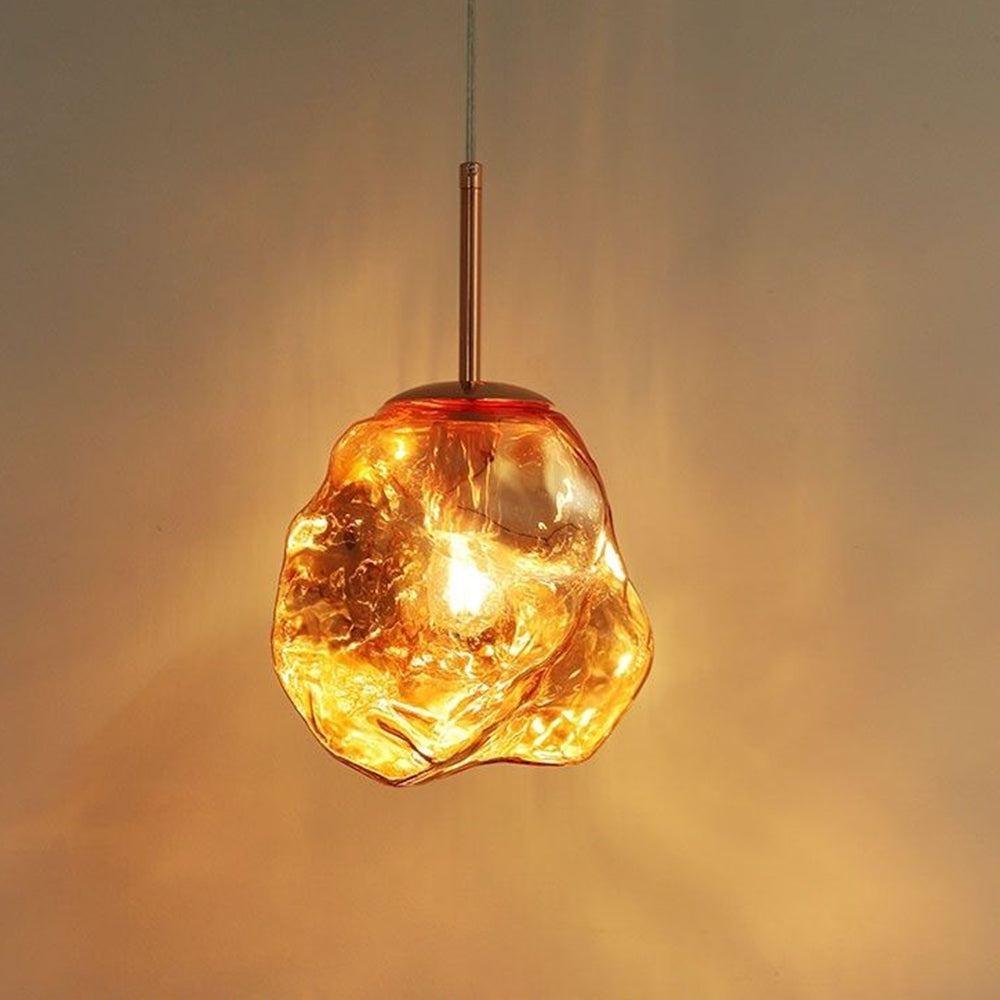Simple Lava Glass Pendant Hanging Light -Homdiy