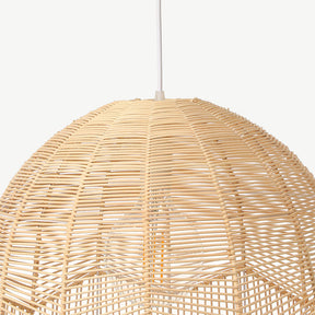 Handmade Basket Rattan Pendant Light Shades -Homdiy