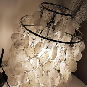 Silver & Gold Shell Shaped Decorative Table Lamp -Homdiy