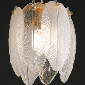 Romantic Feather Small Glass Pendant Light -Homdiy